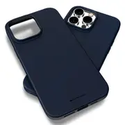 MERCURY Phone Cover Case Soft Feeling Jelly for iPhone 15 Pro - Navy Blue