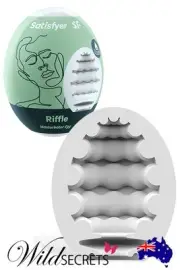 NEW Satisfyer Masturbator Egg Single Riffle, Wild Secrets