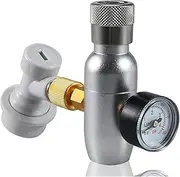 Beer Keg Charger Kit, CO2 Dispenser, Mini Keg, Regulated, Barrel Regulator Accessory, 0-60 PSI