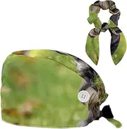 [YTYVAGT] Scrub Caps Women,Scrub Hats Suitable for Women,Cute Dog Grassland