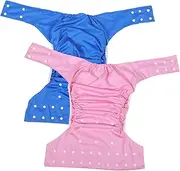 UTHCLO 2Pcs Leakproof Washable Nursing Cloth Diapers for Adults Reusable Breathable Nappy Pants for Men and Women for Elderly Care and Incontinence Management