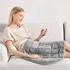 Weighted Heating Pad Extra Large 24"X29", Heated Weighted Blanket 7 Lbs for Adul