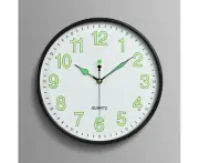 12'' Wall Clock Silent Night Light Quartz Indoor Outdoor Living Room Bedroom