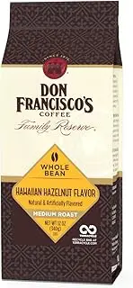 Don Francisco's Hawaiian Hazelnut Whole Bean Coffee, 100% Arabica (12-Ounce Bag)