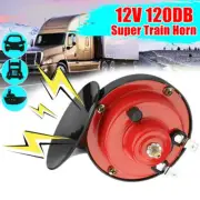 12V 120DB Super Loud Train Air Horn Waterproof Motorcycle Car Truck SUV Boat NEW