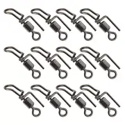 Cascade Swivels for Sea Fishing Rigs 20PCS Silver Stainless Steel Clips