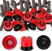 [TINSKY] 16 Pieces Variable Arc Nozzle, Replacement Pop-up Sprinkler Heads, 16PCS Adjustable Sprinkler Nozzle Variable Arc Nozzle Compatible with RainBird, Hunter, Orbit Pop-up Sprinklers 9.8 Feet, Red, 10VAN