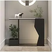 Entryway Table Extremely Narrow Hallway Corridor Marble Home High-End Flower Stand Cabinet Hallway Table(Small)