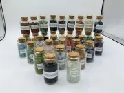 Crystal Chip Jars Set Of 34 ~ Great For Spell Jars, Altars, Charging Bowls, Keep
