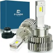 D-Lumina D2S D2R LED Headlight Bulb for Cars & Trucks, Super Bright D2S LED Bulbs 26000LM High Low Beam Headlight Bulbs 6500K LED Bulb Conversion Kit - 2 Pcs