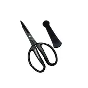 Chikamasa Scissors CRI-360SFBK - Razor Sharp Edge - Non-Stick Fluoride Coating - Made in Japan