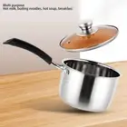 Saucepan Prevent Scalding Long Handle Single Handle Soup Pot Composite Steel