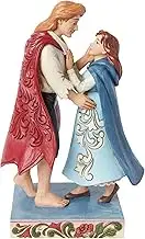 Enesco Disney Traditions Collection by Jim Shore Beauty and The Beast Belle and The Prince Figurine- Stone Resin Hand Painted Crafted Collectible Disney Princess Figurines Home Decor Statue, 7.87 Inch