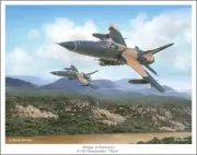 F-105 Thunderchief Aviation Art Print - 11" x 14"