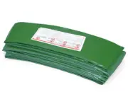 NNEDPE 12ft Trampoline Replacement Safety Pad and Net Round 8 Poles Green