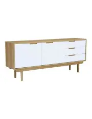 [Modern Furniture] Nakula Sideboard 180cm in Natural/White
