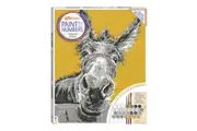 Art Maker Paint by Numbers Canvas: Delightful Donkey Painting Set Art 14y+