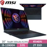 雪倫電腦~MSI STEALTH 16STUDIO A13VG-049TW 聊聊問貨況