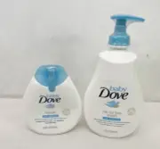 NEW Baby Dove Rich Moisture Tip to Toe Wash Shampoo 13 oz & Lotion 6.5 Oz SEALED