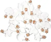 20Pcs Glass Wishing Bottles with Cork Clear Storage Drift Bottles for DIY Crafts Decorative Bottle for Objects Wishes for Home