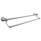 New Fienza Double Towel Rail Bathroom Holder Rack Brushed Nickel Lillian 81008BN