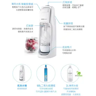 Sodastream JET氣泡水機-白 送保冰袋