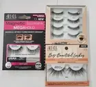 New Lot of 3 Sets Ardell False Eyelashes 6 Pairs Total- 1 Open box 2 Sealed