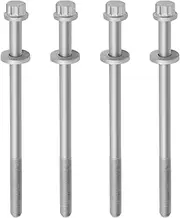 JAVIK Cylinder Head Flange Bolts Kit Fit for Polaris Magnum Ranger Scrambler Sportsman Worker Xpedition Xplorer ATP Big Boss Diesel Hawkeye 400 425 455 500, OEM# 3084875