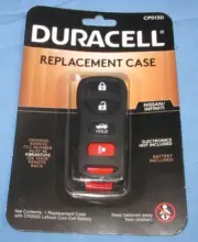 Duracell CP013D Replacement Key Fob Case for Nissan/Infiniti