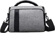 Digital DSLR Camera Bag Waterproof Shoulder Bag Video Cameras Case Pack Fit for Nikon Fit for Sony Fit for Lens Pouch Photography Bags(Grey-Big)