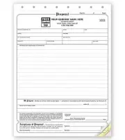 100 Business Proposal Acceptance Forms 3 Part NEBS Deluxe No. 118