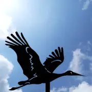 Stork Metal Weathervane, Weather Vane, home roof decor