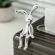 5Pcs/Set Cartoon Long Eared Rabbit Center Console Decor Pastable Plating Rabbit