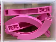 LEGO Parts - Dark Pink Arch 1 x 6 x 3 1/3 Curved Top - No 6060 - QTY 5