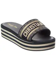 Dior DWay Canvas Platform Sandal