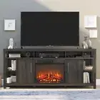 23 Inch Electric Fireplace Insert Ultra Thin Heater Remote Control Timer Flame