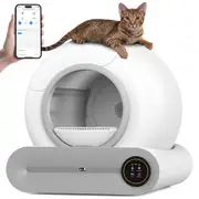 Advwin Automatic Cat Litter Box Self Cleaning WiFi APP Control, Odor-Removal Cat Toilet