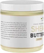Shea Butter Raw Natural 8oz, Pure Organic Shea Butter, Unrefined Shea Butter for Hair and Body, Enriched Vitamins Hydrating & Moisturizing Skincare Cream(237g/8oz, Style 01)