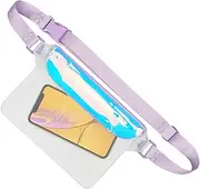 Waterproof Belt Bag | Waterproof Pack for Phone - Clear Waist Purse with Adjustable Shoulder Strap for Beach Fishing Surfing Cycling Running Travel