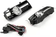 Car Fog Lamp Assembly For VW For Golf MK4 GTI TDI 1999 2000 2001 2002 2003 2004 Fog Light 5 LED Front Bumper Fog Lamp Grille DRL Lamp Front Bumper Fog Light