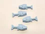 10x - Lego bright light blue fish (64648)