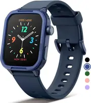Mgaolo Kids Smart Watch,Fitness Tracker with Heart Rate Sleep Monitor for Boys Girls,Waterproof Activity Tracker Pedometer Step Counter for Android iPhone (Used Without app/Phone) (Blue)
