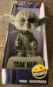 Star Wars Funko Wisecracks Yoda “Yoda’ Man” Bobble Head New in Box