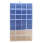US Clear Plastic Storage Box 28 Grids ABS Transparent Small Item Organizer Box F