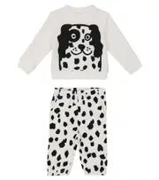 [Stella McCartney Kids] Stella McCartney Kids Baby cotton sweatshirt and pants set M 3 black