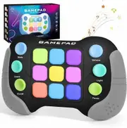 Fast Push Game Fidget Toys Handle, Flashing Handheld Game for Age 5+ Boys Girls (Black)