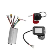 24V 250W Folding Scooter Controller Kit Electric Scooter Controller LCD Display Brake Accelerator T SilverBlack