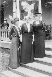 Suffragettes convention Mrs Raymond Brown Mrs Carrie Chapman C- 1914 Old Photo