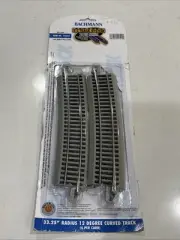 BACHMANN 44509 E-Z TRACK HO 33.25" RADIUS 12° CURVE SECTIONS (4) train BAC44509