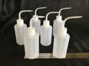 Nalgene LDPE Plastic Wash Bottles 250 ml 6-Pack for Labs and Succulent Watering